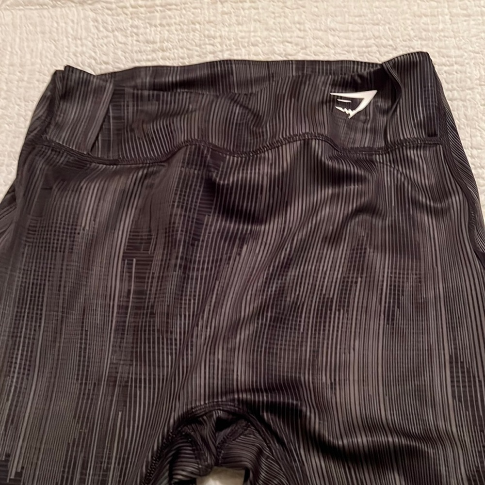 Grey, black and white Gymshark leggings size Medium